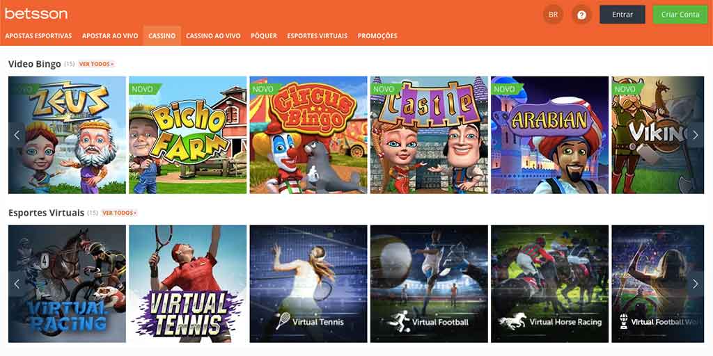 Betsson.com - Uma ampla gama de jogos clássicos e jogos exclusivos
