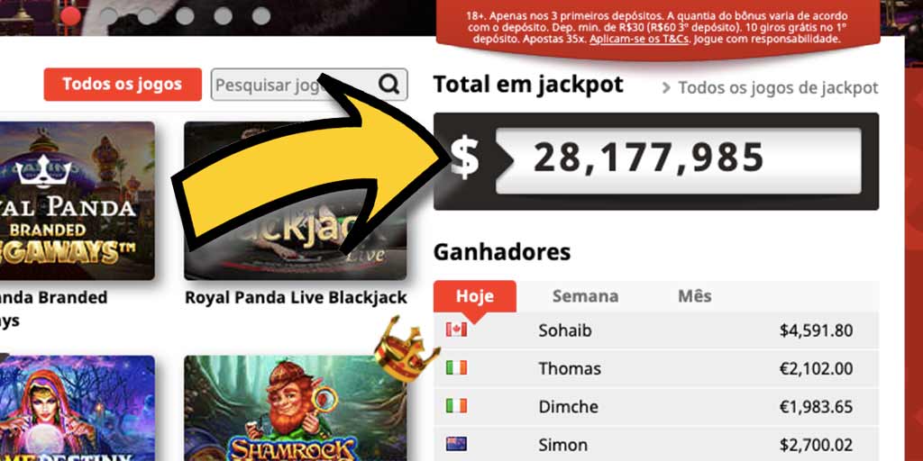 Royal Panda Casino - Boladas Jackpots